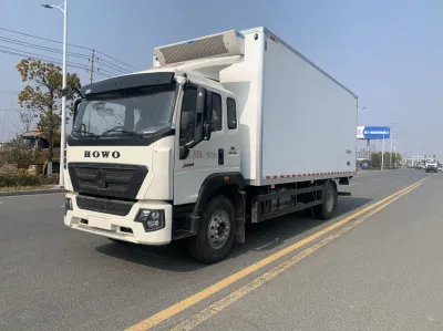 HOWO Sinotruk 4 × 2 220HP Usine Directement Vente Congélateur Transporteur Réfrigéré 45