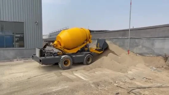 Mini mélangeur portatif mobile de camion à béton à chargement automatique Hy400