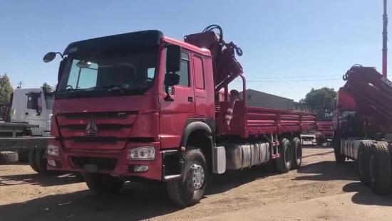 Sinotruk HOWO 6X4 371HP camion à plateau Van camion Cargo camion avec paroi latérale