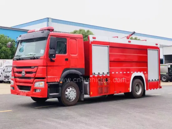 Camion de chasse de combat de moteur de sauvetage d'incendie de réservoir d'eau de mousse de HOWO 6X4